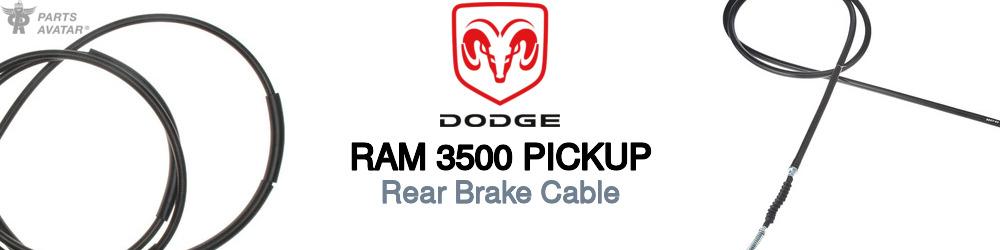 Discover Dodge Ram 3500 pickup Rear Brake Cable For Your Vehicle