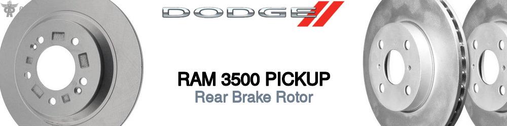 Discover Dodge Ram 3500 pickup Rear Brake Rotors For Your Vehicle