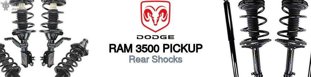 Discover Dodge Ram 3500 pickup Rear Shocks For Your Vehicle
