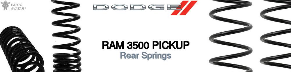 Discover Dodge Ram 3500 pickup Rear Springs For Your Vehicle