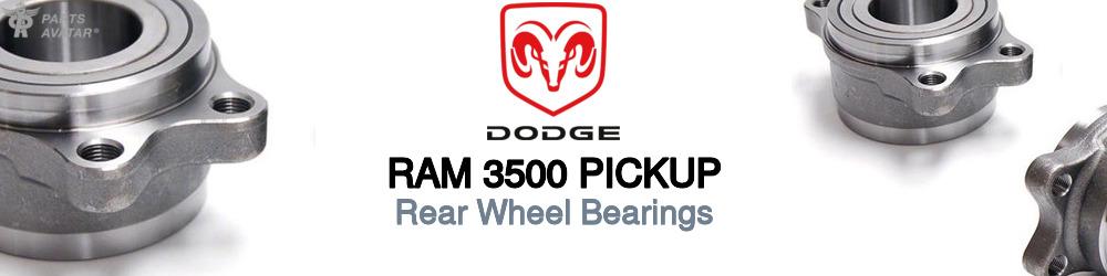 Discover Dodge Ram 3500 pickup Rear Wheel Bearings For Your Vehicle