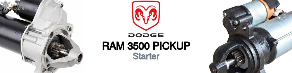 Discover Dodge Ram 3500 pickup Starters For Your Vehicle