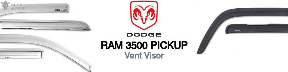 Discover Dodge Ram 3500 pickup Visors For Your Vehicle