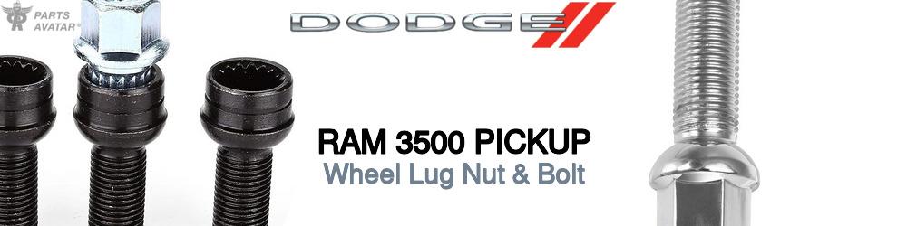 Discover Dodge Ram 3500 pickup Wheel Lug Nut & Bolt For Your Vehicle