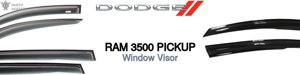 Discover Dodge Ram 3500 pickup Window Visors For Your Vehicle