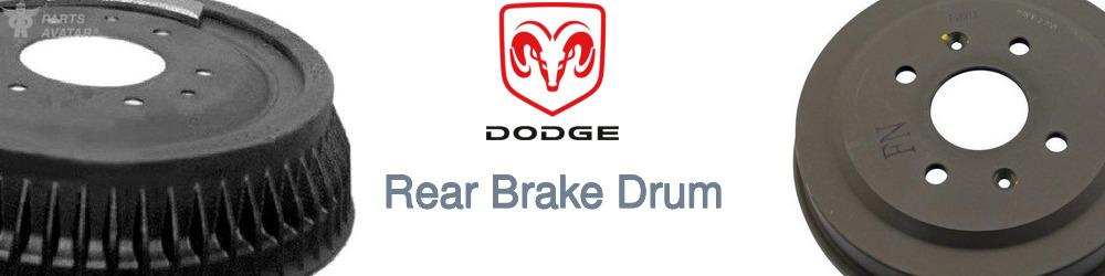 Discover Dodge Rear Brake Drum For Your Vehicle