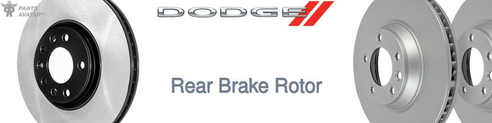 Discover Dodge Rear Brake Rotors For Your Vehicle
