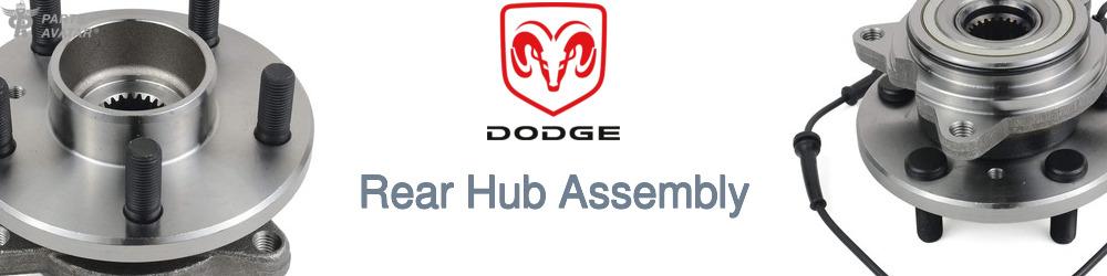Discover Dodge Rear Hub Assemblies For Your Vehicle