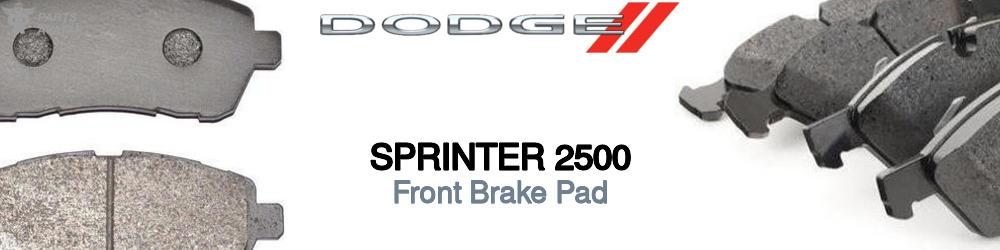 Discover Dodge Sprinter 2500 Front Brake Pads For Your Vehicle