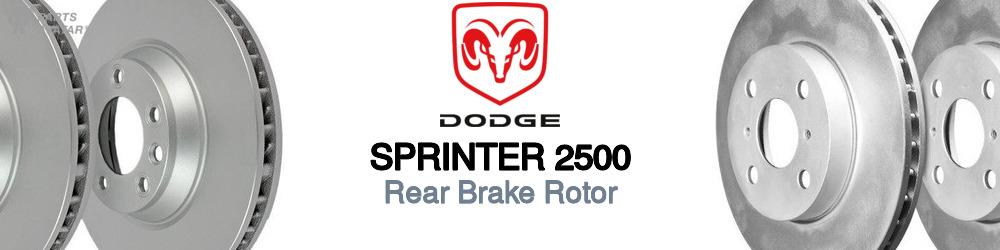 Discover Dodge Sprinter 2500 Rear Brake Rotors For Your Vehicle
