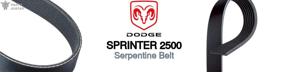 Discover Dodge Sprinter 2500 Serpentine Belts For Your Vehicle