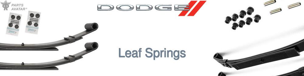 Discover Dodge Leaf Springs For Your Vehicle