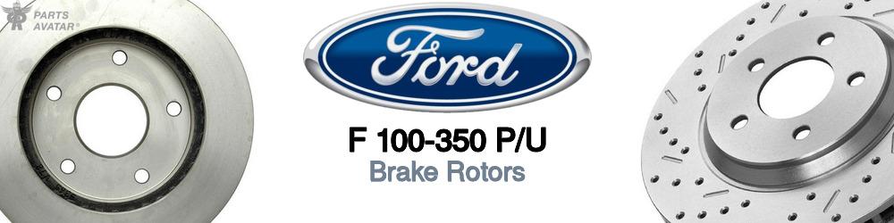 Discover Ford F 100-350 p/u Brake Rotors For Your Vehicle