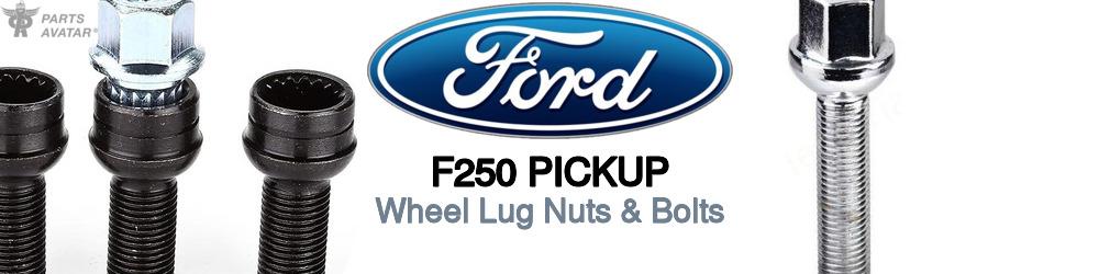 Discover Ford F250 pickup Wheel Lug Nuts & Bolts For Your Vehicle
