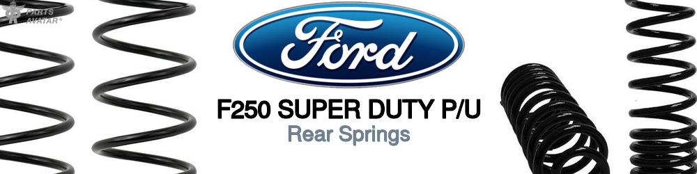 Discover Ford F250 super duty p/u Rear Springs For Your Vehicle