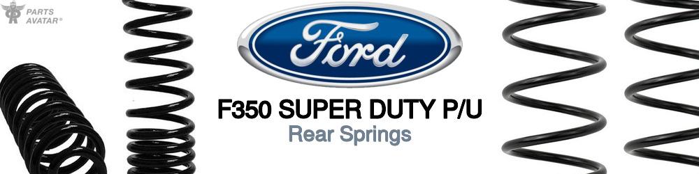 Discover Ford F350 super duty p/u Rear Springs For Your Vehicle