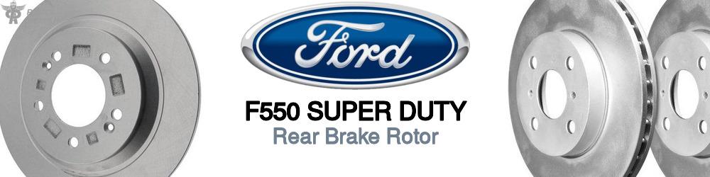 Discover Ford F550 super duty Rear Brake Rotors For Your Vehicle