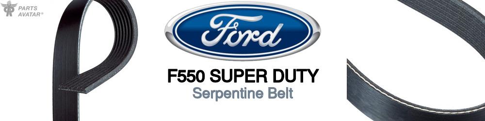 Discover Ford F550 super duty Serpentine Belts For Your Vehicle