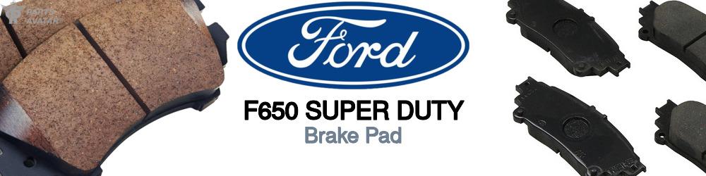 Discover Ford F650 super duty Brake Pads For Your Vehicle