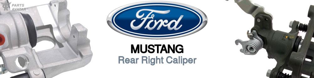 Pair Rear Brake Calipers With Brackets For 2005-2014 Ford Mustang – Left & Right, Zinc Plated, 1-Year Warranty