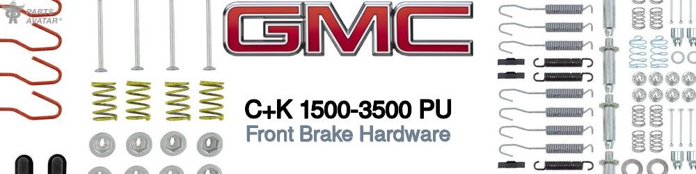 GMC C+K 1500-3500 Pickup Front Brake Hardware