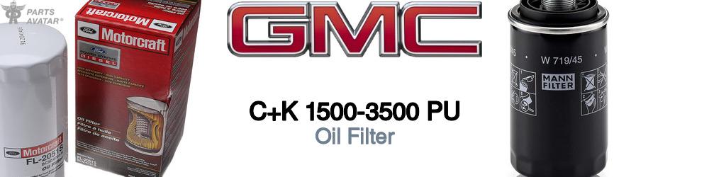 Discover Gmc C+k 1500-3500 pu Engine Oil Filters For Your Vehicle
