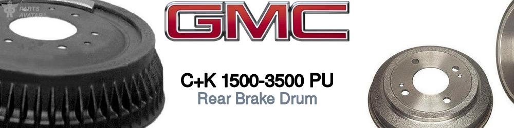 Discover Gmc C+k 1500-3500 pu Rear Brake Drum For Your Vehicle