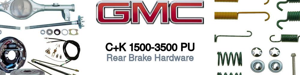 GMC C+K 1500-3500 Pickup Rear Brake Hardware