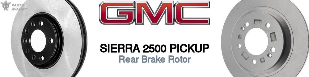 GMC Sierra 2500 Rear Brake Rotor