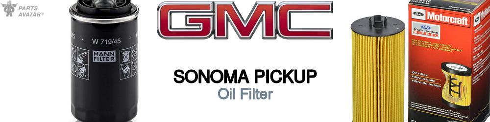 Discover Gmc Sonoma pickup Engine Oil Filters For Your Vehicle