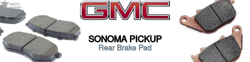 GMC Sonoma Rear Brake Pad