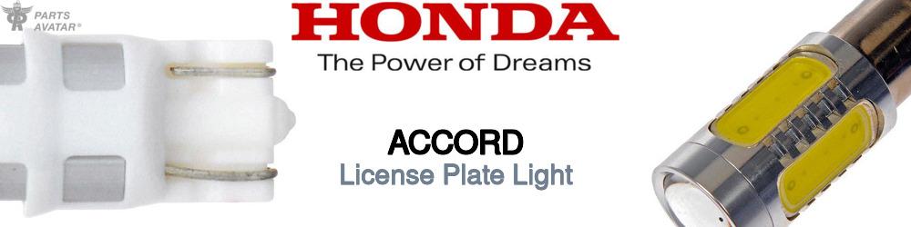 Discover Honda Accord License Plate Light For Your Vehicle