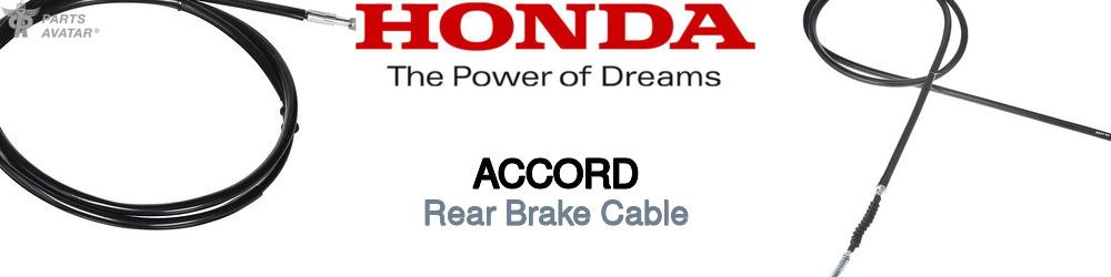 Discover Honda Accord Rear Brake Cable For Your Vehicle