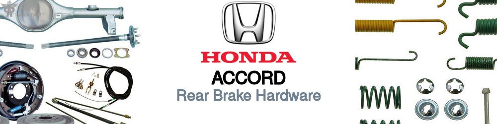 Honda Accord Rear Brake Hardware