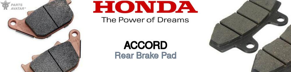 Discover Honda Accord Rear Brake Pads For Your Vehicle