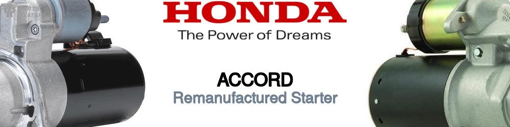 Discover Honda Accord Starter Motors For Your Vehicle