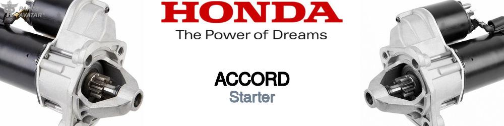 Discover Honda Accord Starters For Your Vehicle