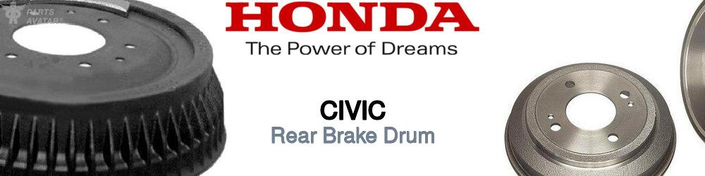 Discover Honda Civic Rear Brake Drum For Your Vehicle