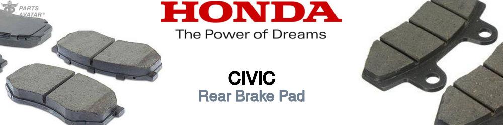 Discover Honda Civic Rear Brake Pads For Your Vehicle