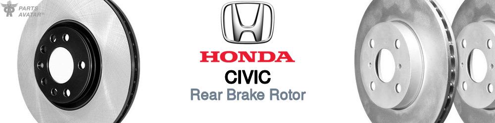Honda Civic Rear Brake Rotor