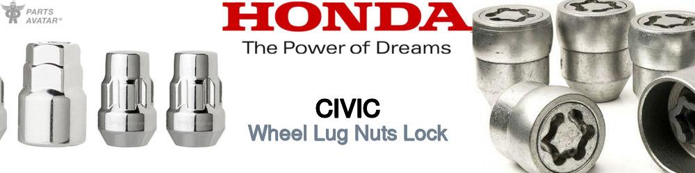 Honda Civic Wheel Lug Nuts Lock