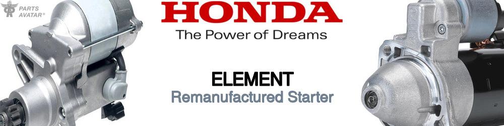 Discover Honda Element Starter Motors For Your Vehicle