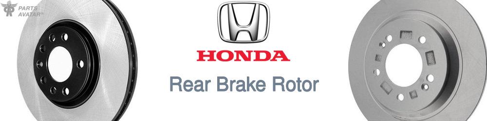 Discover Honda Rear Brake Rotor For Your Vehicle