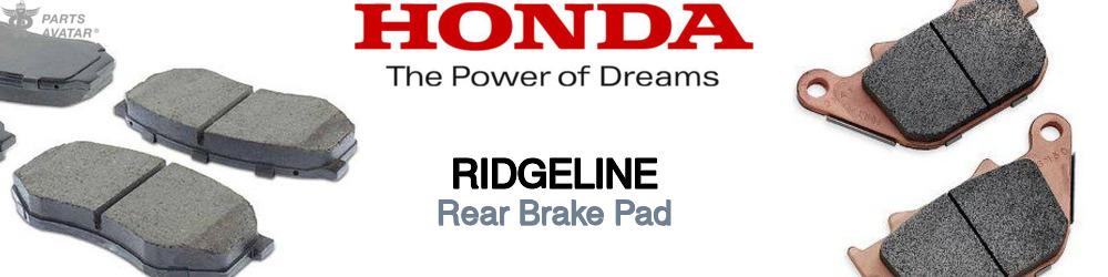 Discover Honda Ridgeline Rear Brake Pads For Your Vehicle