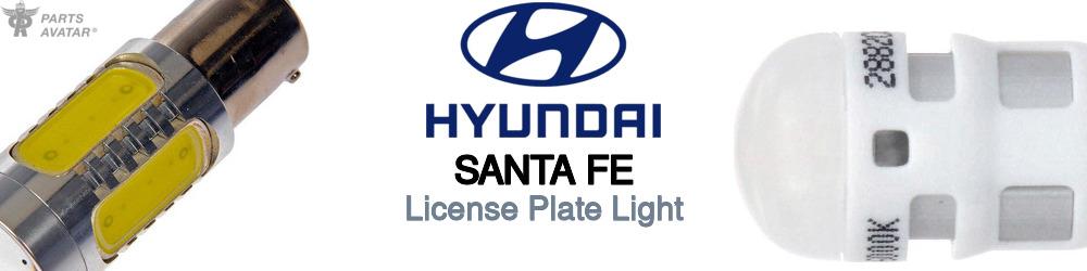 Discover Hyundai Santa fe License Plate Light For Your Vehicle