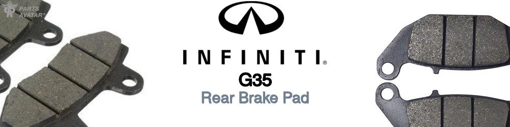 Discover Infiniti G35 Rear Brake Pads For Your Vehicle