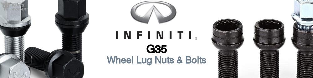 Discover Infiniti G35 Wheel Lug Nuts & Bolts For Your Vehicle