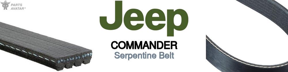 Discover Jeep truck Commander Serpentine Belts For Your Vehicle