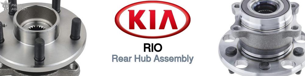Discover Kia Rio Rear Hub Assemblies For Your Vehicle