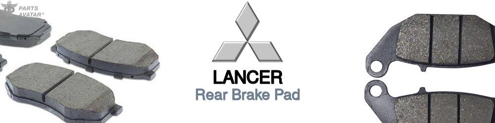 Discover Mitsubishi Lancer Rear Brake Pads For Your Vehicle